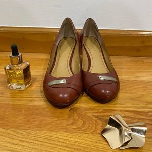 Nine West brown flats new 9/10 🥿size 7
